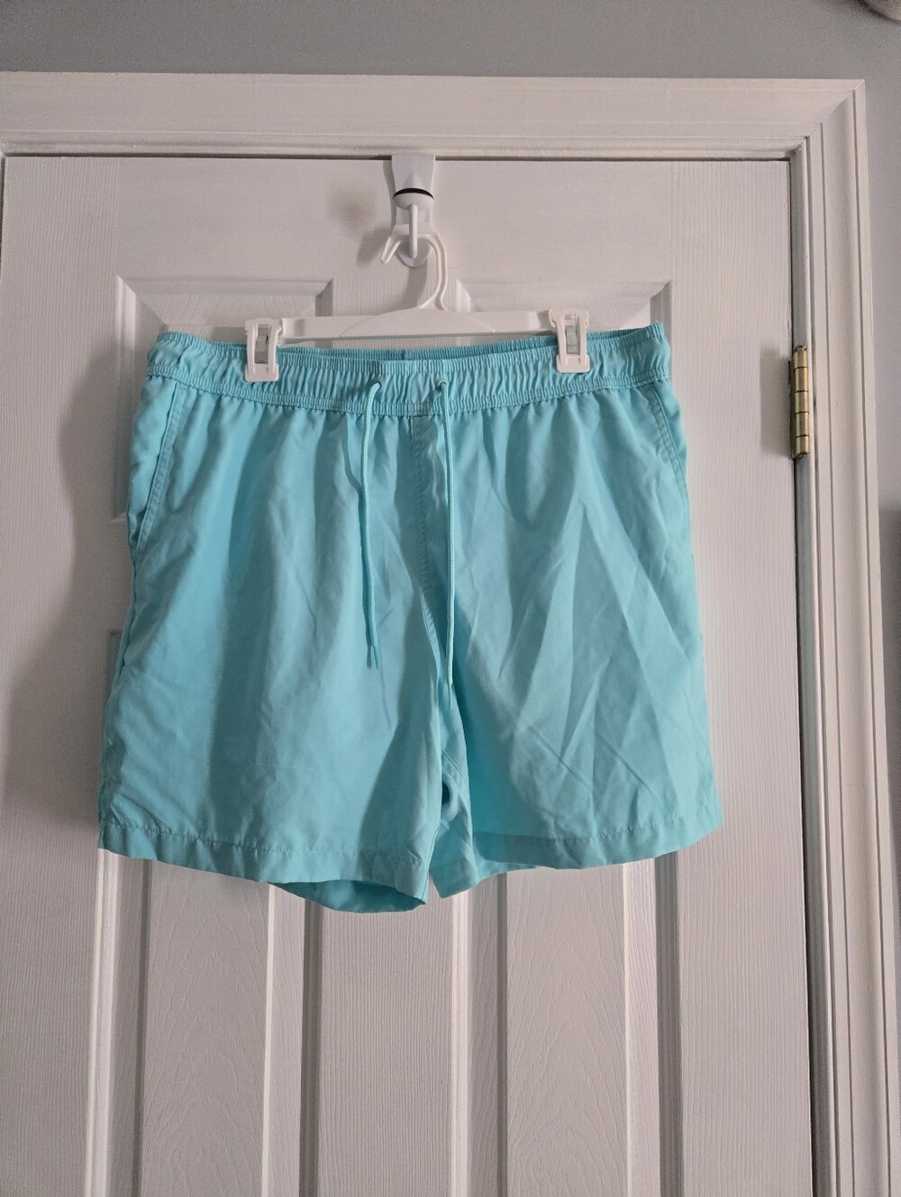Light Blue George Large Drawstring Swim Shorts